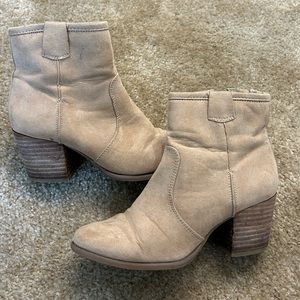 Light Beige Ankle Booties